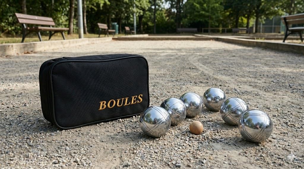 Amazon | BuyBocceBalls 73mm メタルペタンクセット シルバーボール6個