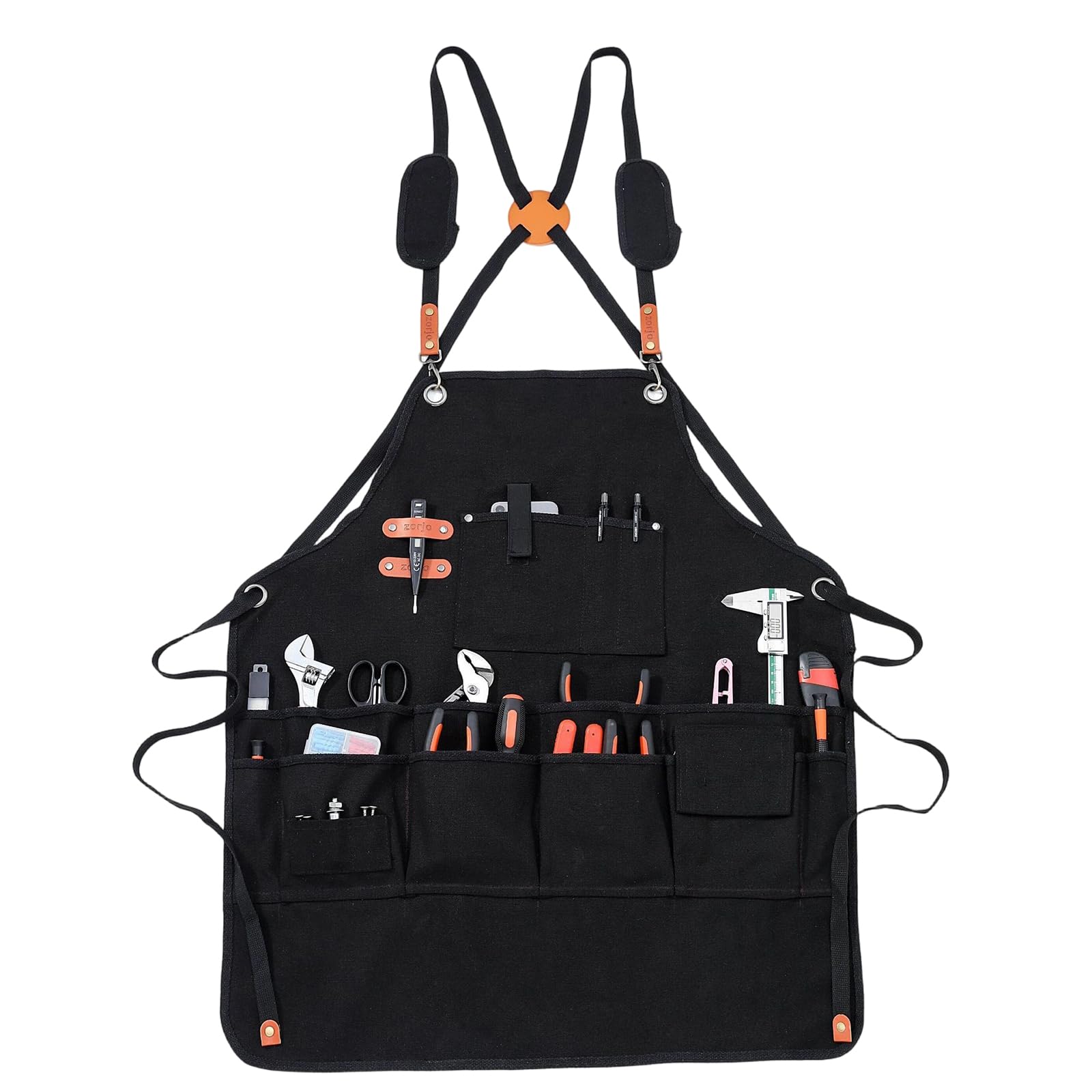 Tsophreniq Carpenter Apron Offering Padding and Large Storage Including 13 Pocket for Long Work Padded Apron