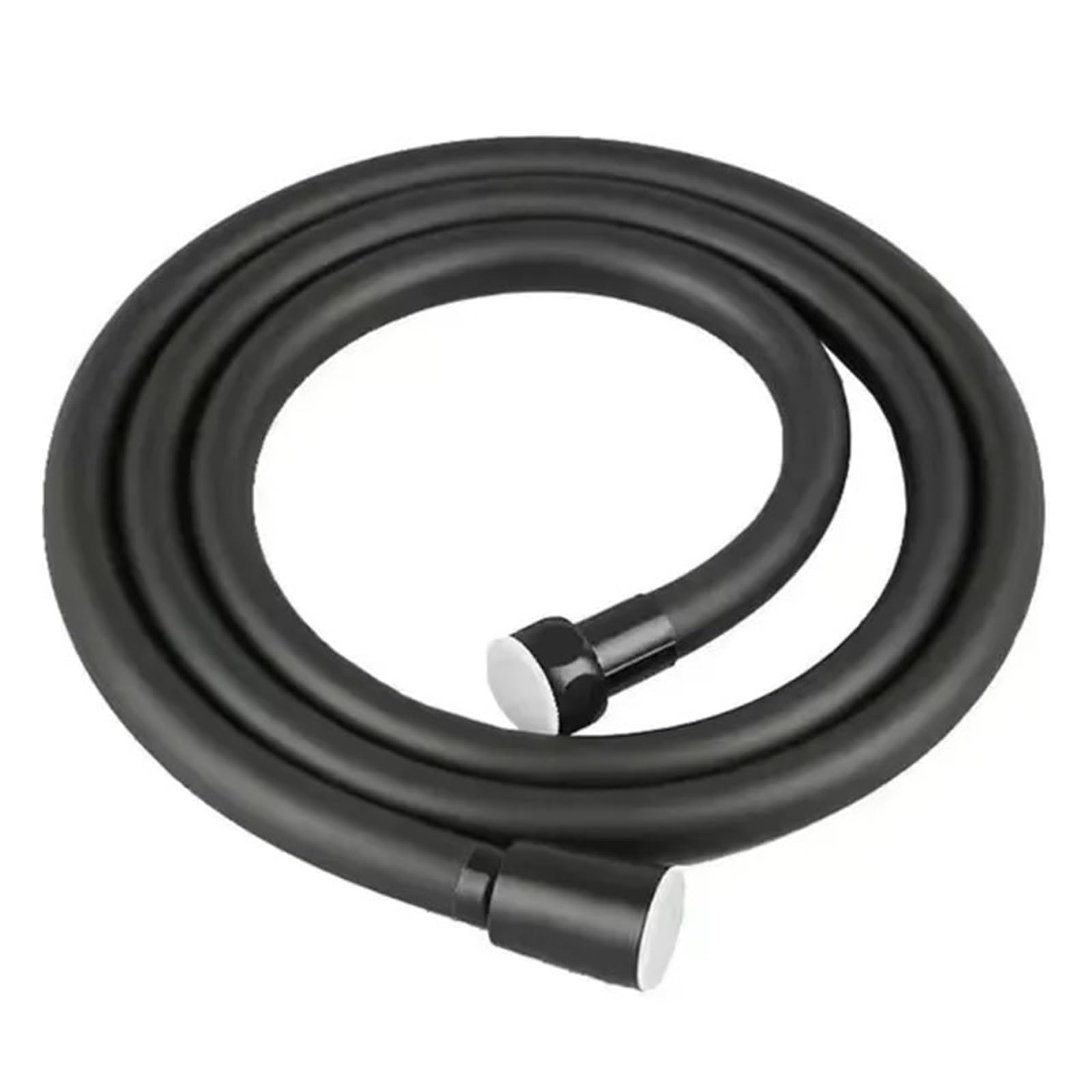 Djskldf Women's Black Tubo Pvc 150/200/300Cm Pvc Flexible Shower Hose Long Bathroom Water Extension Plumbing Pipe Pulling Tube Bath Accessories(,200Cm)