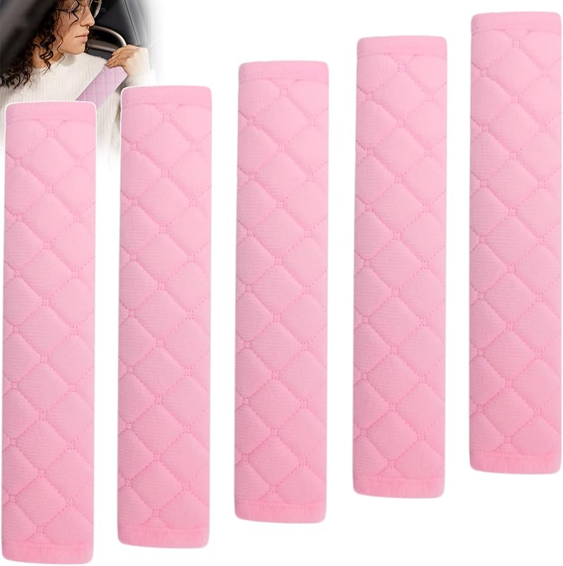 Capa Acolchoada para Cinto de Segurança Hyeguenjunivest Rosa – Kit com 5 unidades