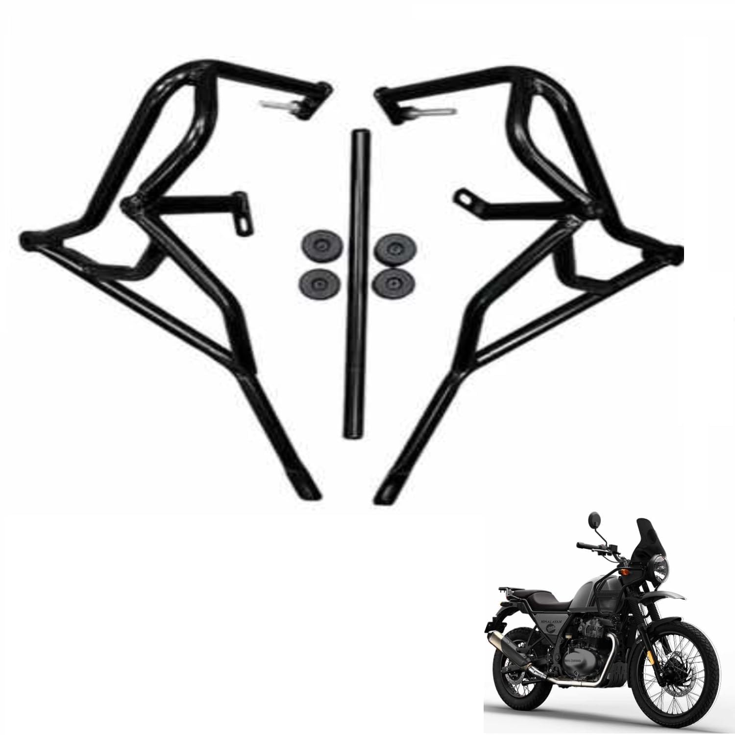 Autobrandz Crash Guard with Sliders for RE Himalayan 450 with 4 Slider 2