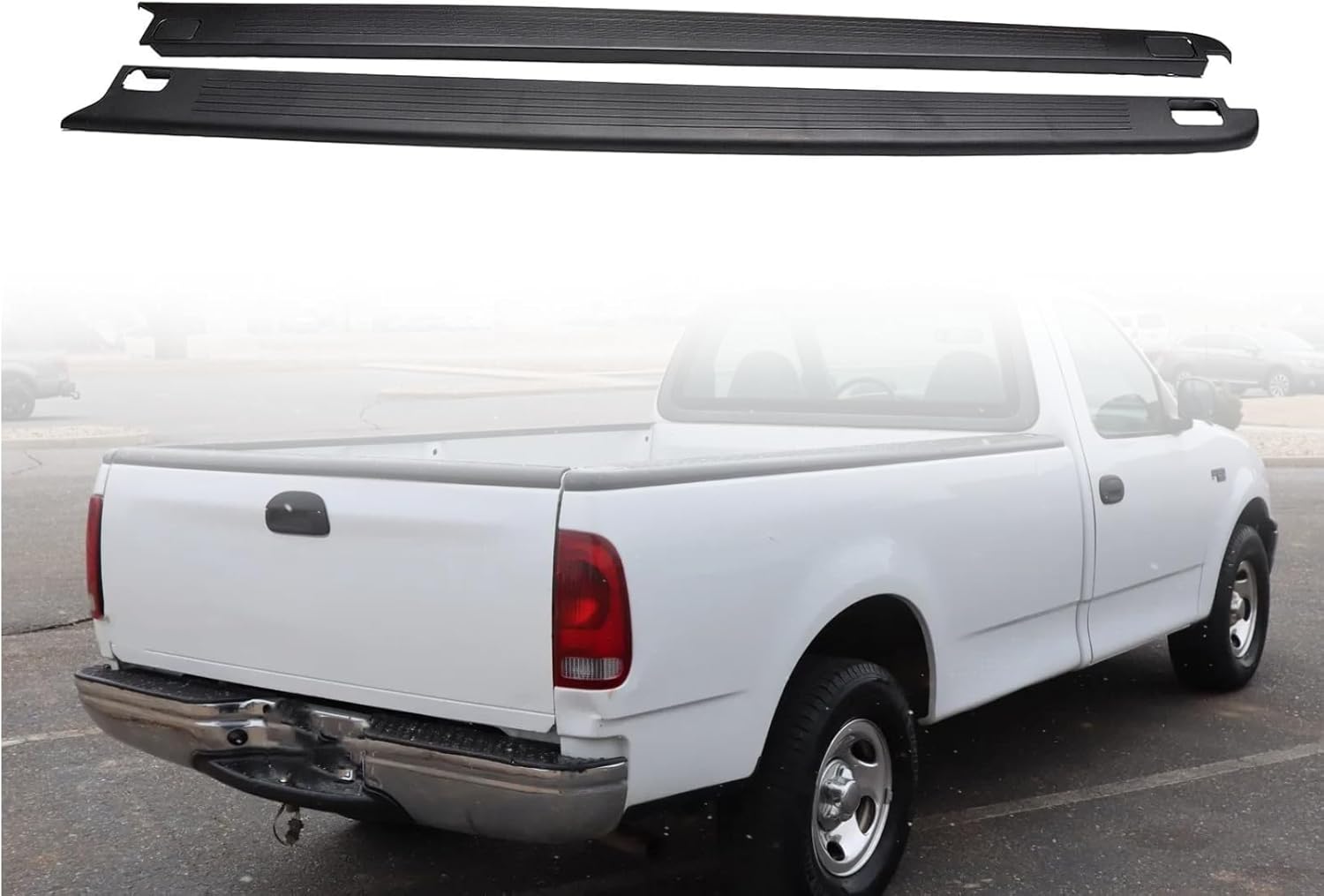 6.5" Bed Side Rail Caps Compatible with 2004-2005 Ford F-150 - Left & Right - OE #4L3Z-99291A40-BAA, 4L3Z-99291A41-BAA