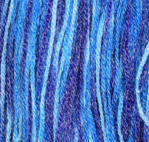 Image of M.G Rangoli Multi Royal (500 gm) Wool Hank Hand Knitting Wool /Art Craft Soft Fingering Crochet Hook Yarn, Needle Knitting Yarn Thread Dyed