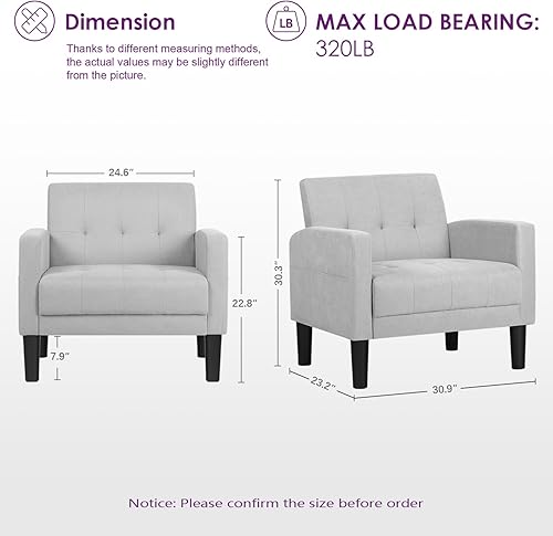 Miniatura 12 de TYBOATLE Juego de 2 sillas decorativas para sala de estar, acogedoras sillas decorativas negras copetudas modernas de mediados de siglo con brazos