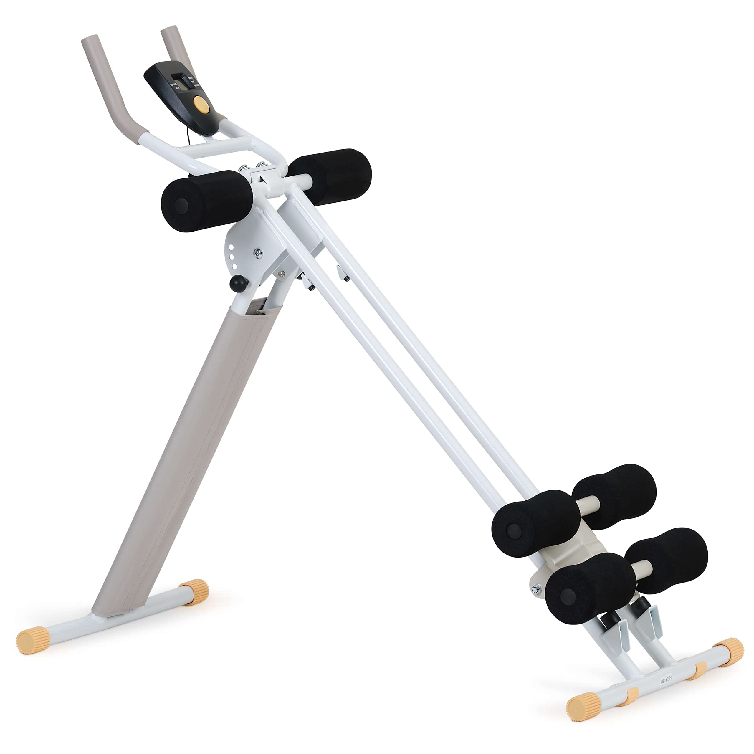 SportPlus | panca per addominali da casa, pieghevole e salvaspazio, supporti imbottiti, allena addominali e schiena, fino a 100 kg