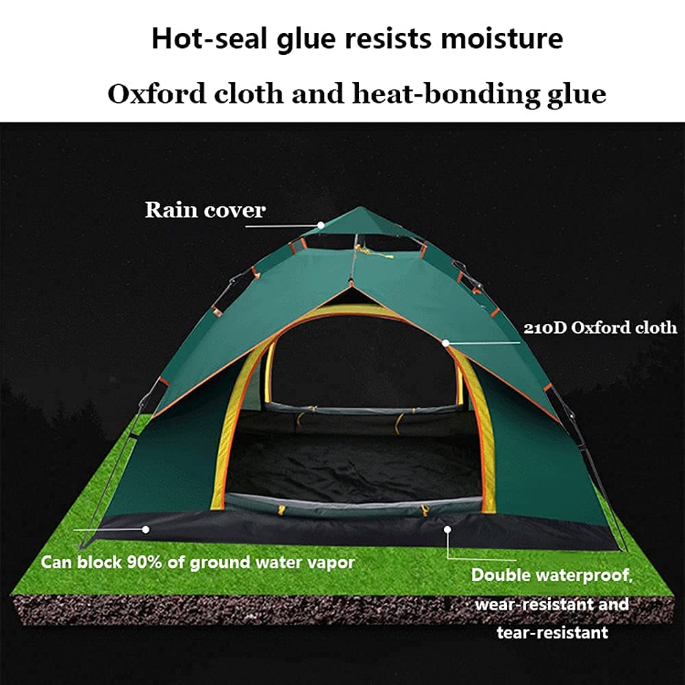 Zelte, 2 Mann ideal zum Campen im Garten, Kuppel, wasserdichtes 3 -Personen -Camping