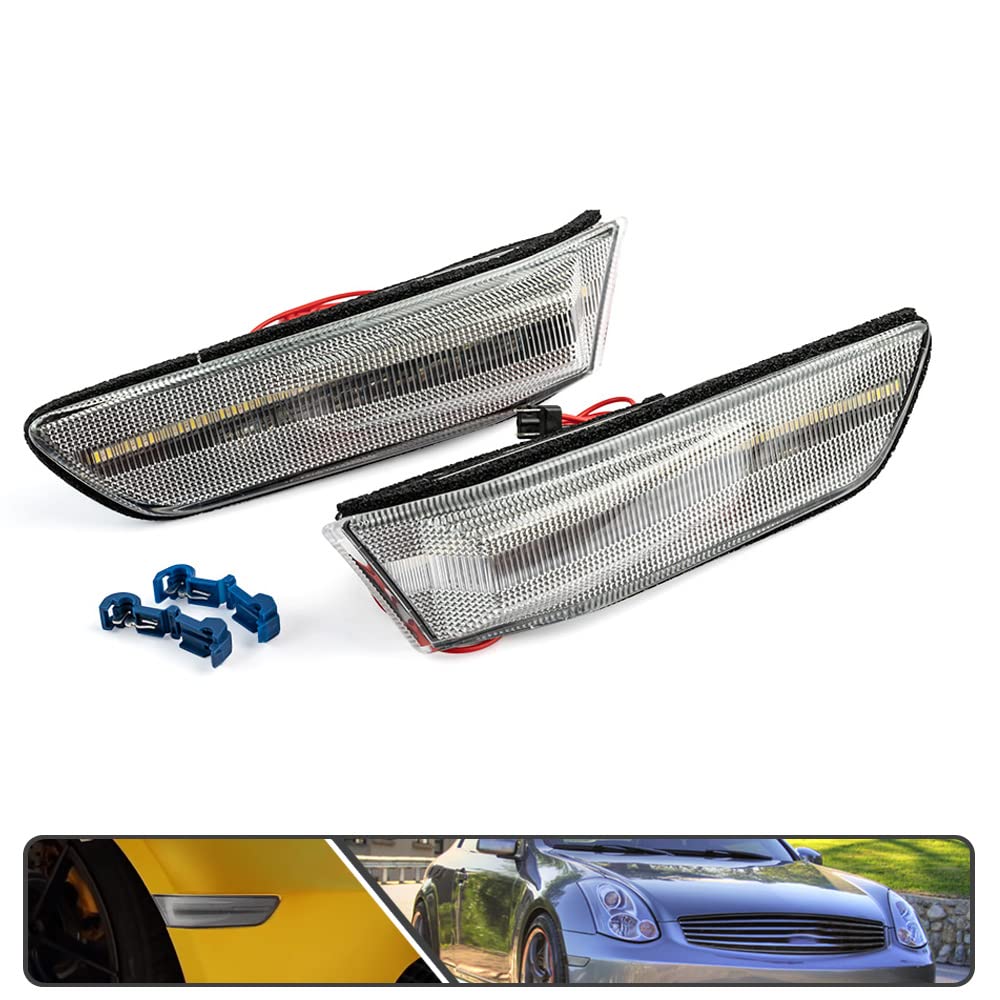 Amazon.com: Dynamic LED Side Marker Light for Infiniti G35 Coupe