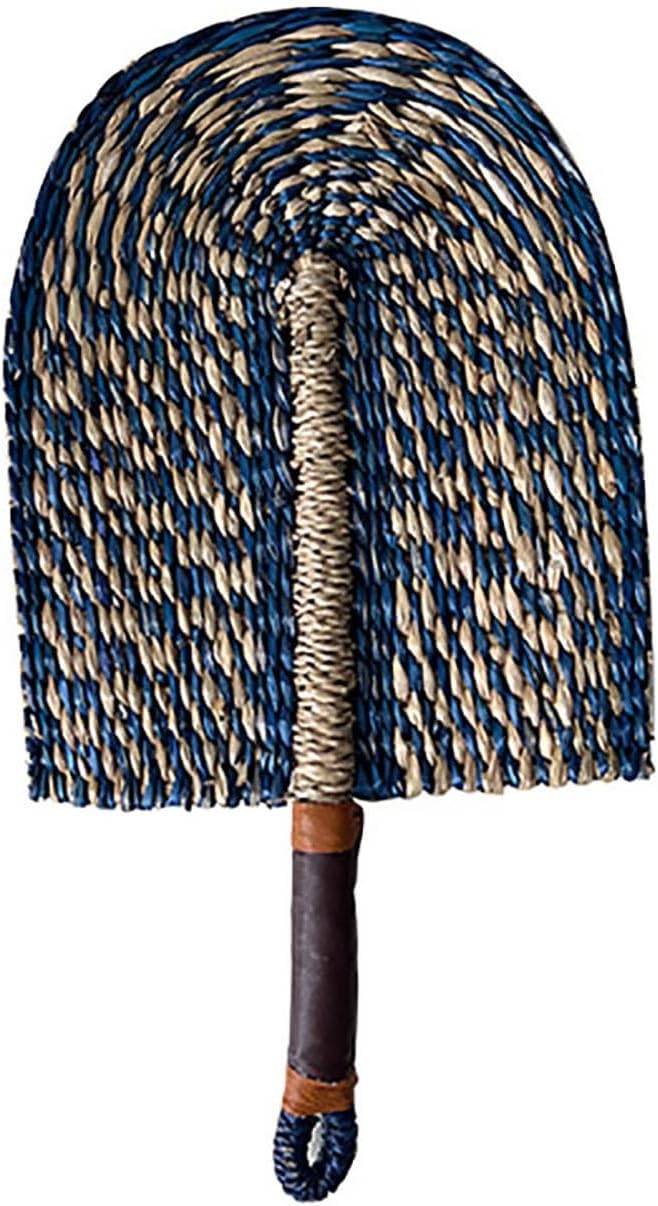 ADFLTFC Bamboo Wall Decor, 15.4" Rustic Wall Hanging Fan Boho Woven Wall Pediment For Apartment, Living Room, Bedroom Decoration(C)