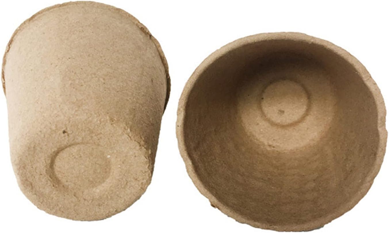 Seedling Peat Pots, Biodegradable Plants Seed Starter, Indoor Planting Cups 100 Pack for Seedlings, 100% Eco-Friendly and Biodegradable Seedling Pots for Seed Germination - 3.15 Inches