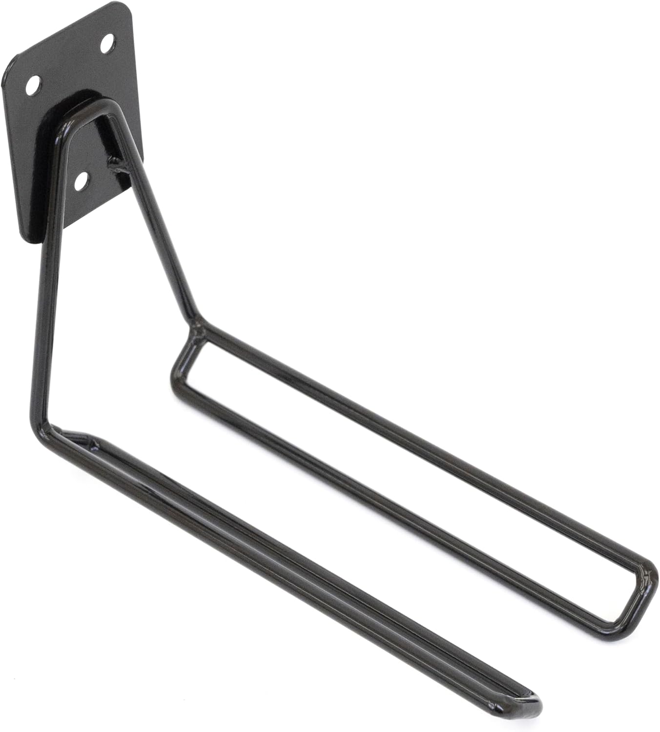 VICTORY DISPLAY & STORE FIXTURE MFG Heavy-Duty Front Facing Drill/Garden-Tool Garage Utility Hook with Wall Plate Attaches to Drywall or Wood Studs, Pack of Three or Five, Made-in-USA (3)