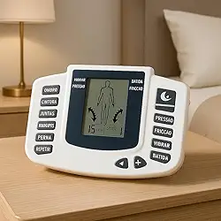Aparelho de Massagem e Fisioterapia com Choque Elétrico e Eletrodos