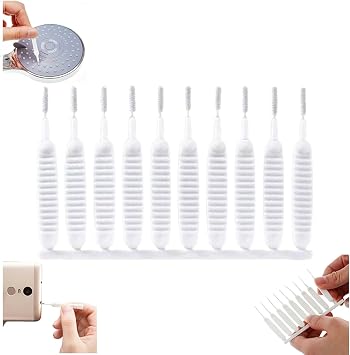 Shower Head Cleaning Brush, 2026 Upgrade Shower Head Cleaning Brush for Small Hole Gap Hole Anti-Clogging Cleaning Brush Multifunctional Shower Head Cleaner Tool for Household 10PC