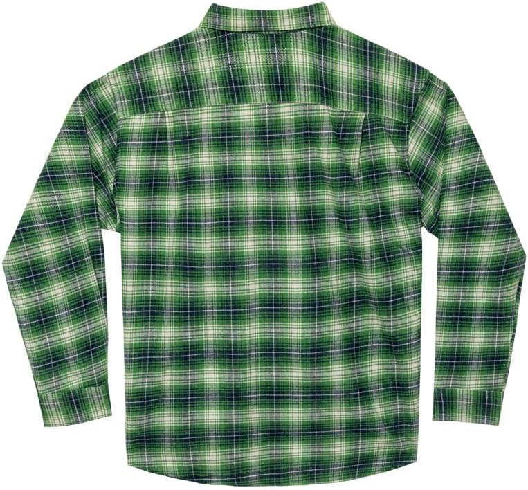 Double Pump Big and Tall Flannel Shirts for Men Cotton Long Sleeve Casual Button Down Plaid Shirt from XXL (T) to 6XL(T) - Image 2
