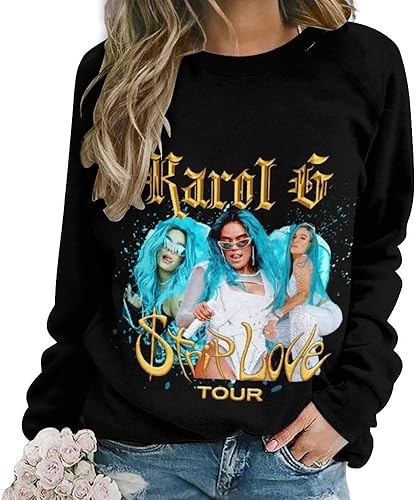 PAPERBAGS Sweatshirt Womens Graphic Crewneck Long Sleeve Sweatshirts Casual Pullover Tops