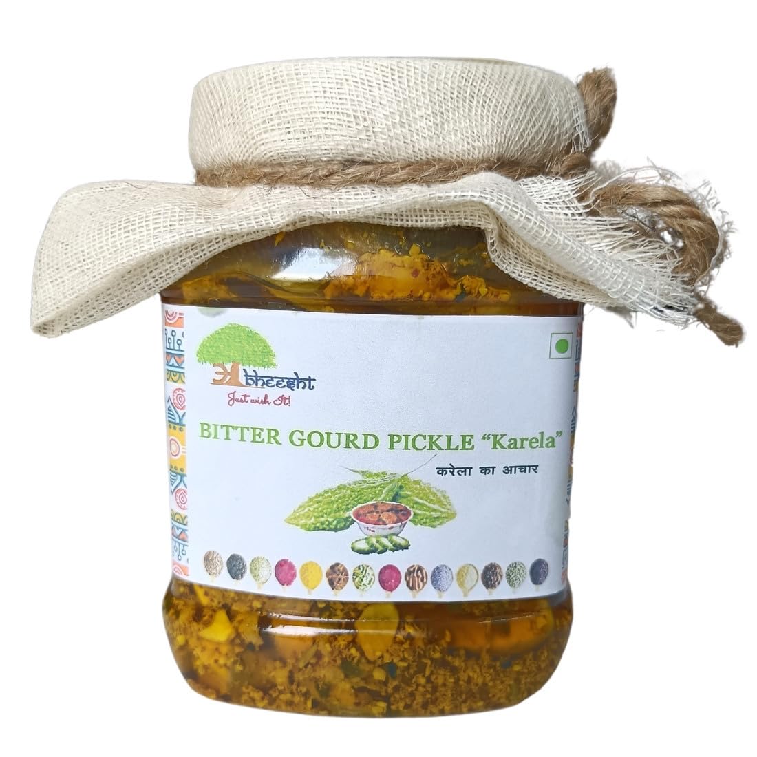 Abheesht Bitter Gourd Pickle 400g | Homemade Traditional Achar | Karela ka Achar | No Preservatives | Traditional Recipe from Bihar | Pickles in Mustard Oil