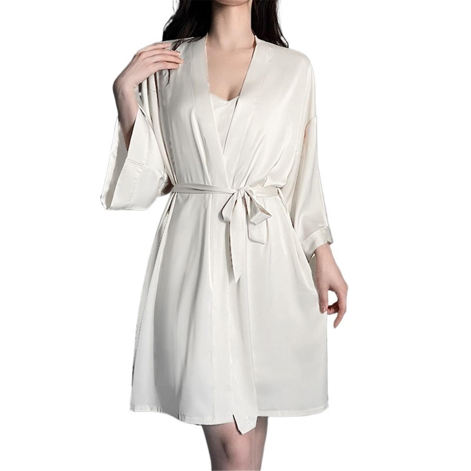 Koszulka Lodowy Jedwab V-Neck Krzyż Plecy Padded Satyna
