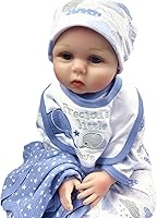 Vista 9 de Reborn Dolls - Ropa de bebé niño de 5 piezas, ropa de elefante para muñecas recién nacidas de 20 a 22 pulgadas