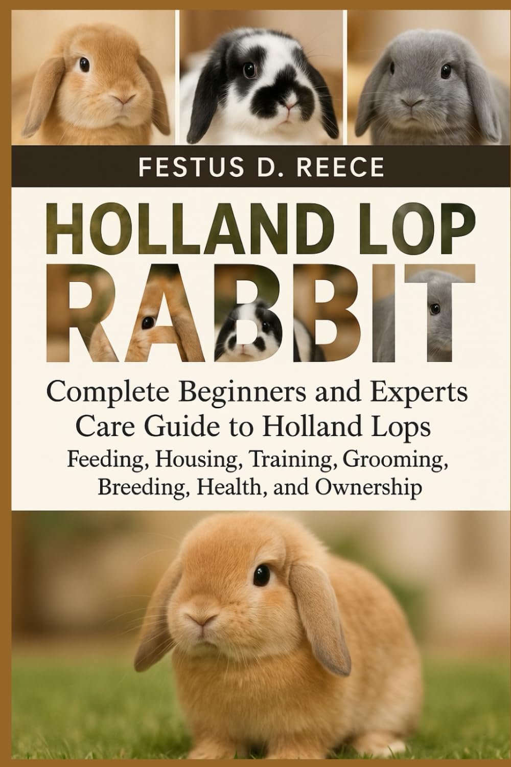 HOLLAND LOP RABBIT: Complete Beginners and Experts Care Guide to Holland Lops Feeding, Housing, Training, Grooming, Breeding, Health, and Ownership