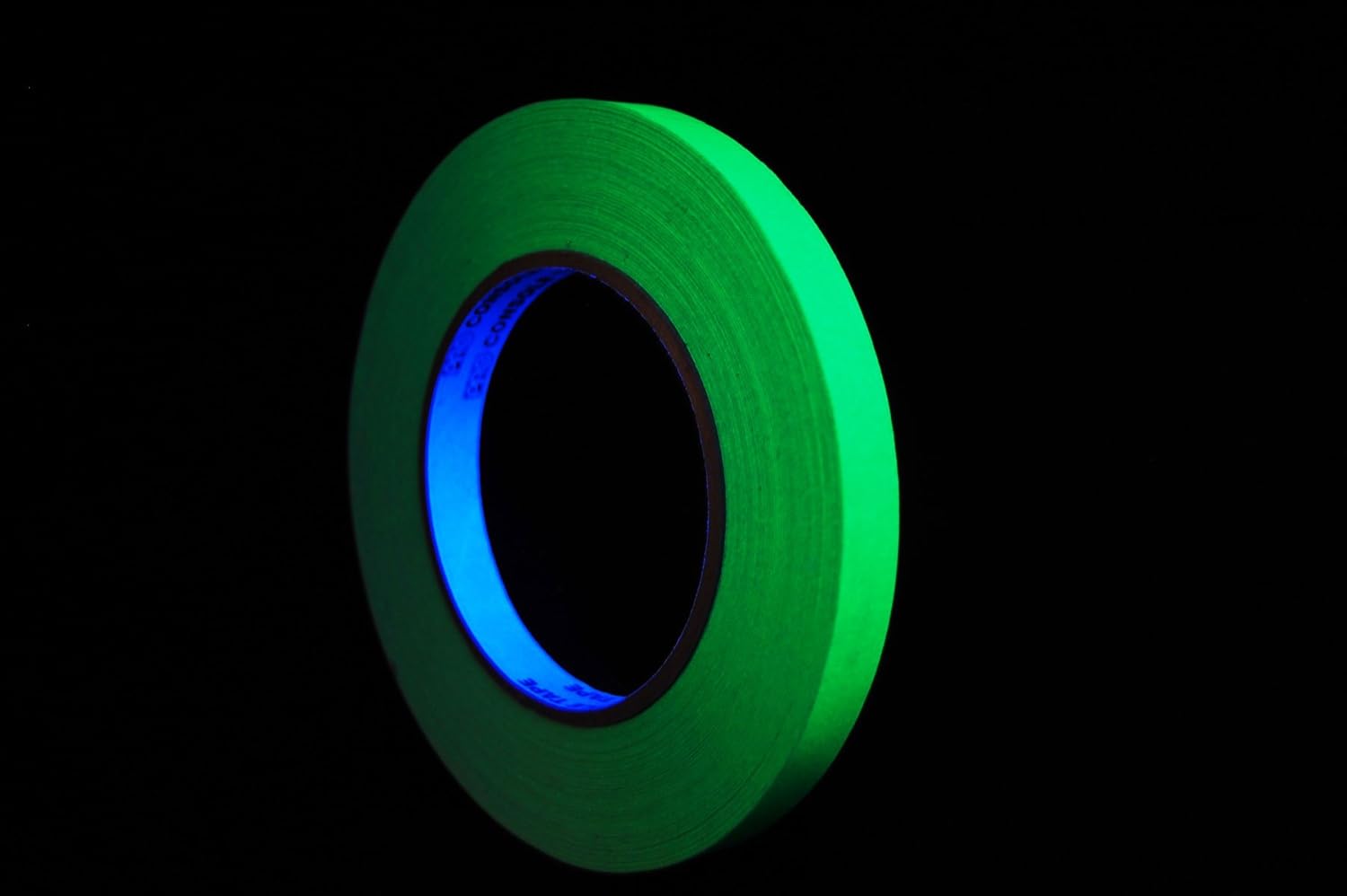 DIRECTGLOW LLC Half Inch UV Blacklight Reactive Fluorescent Artist Tape 1 Roll x 60 Yards (Neon Green)