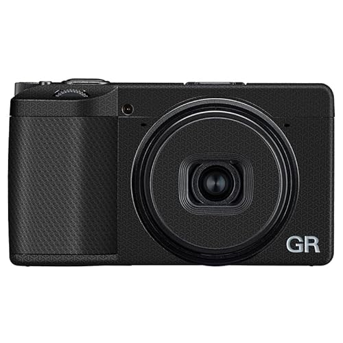 JJC カメラ 保護レザーフィルム カメラ本体 保護フィルム リコー Ricoh GR IV GR4 カメラ用 3M材料 ウーブン・ブラック
