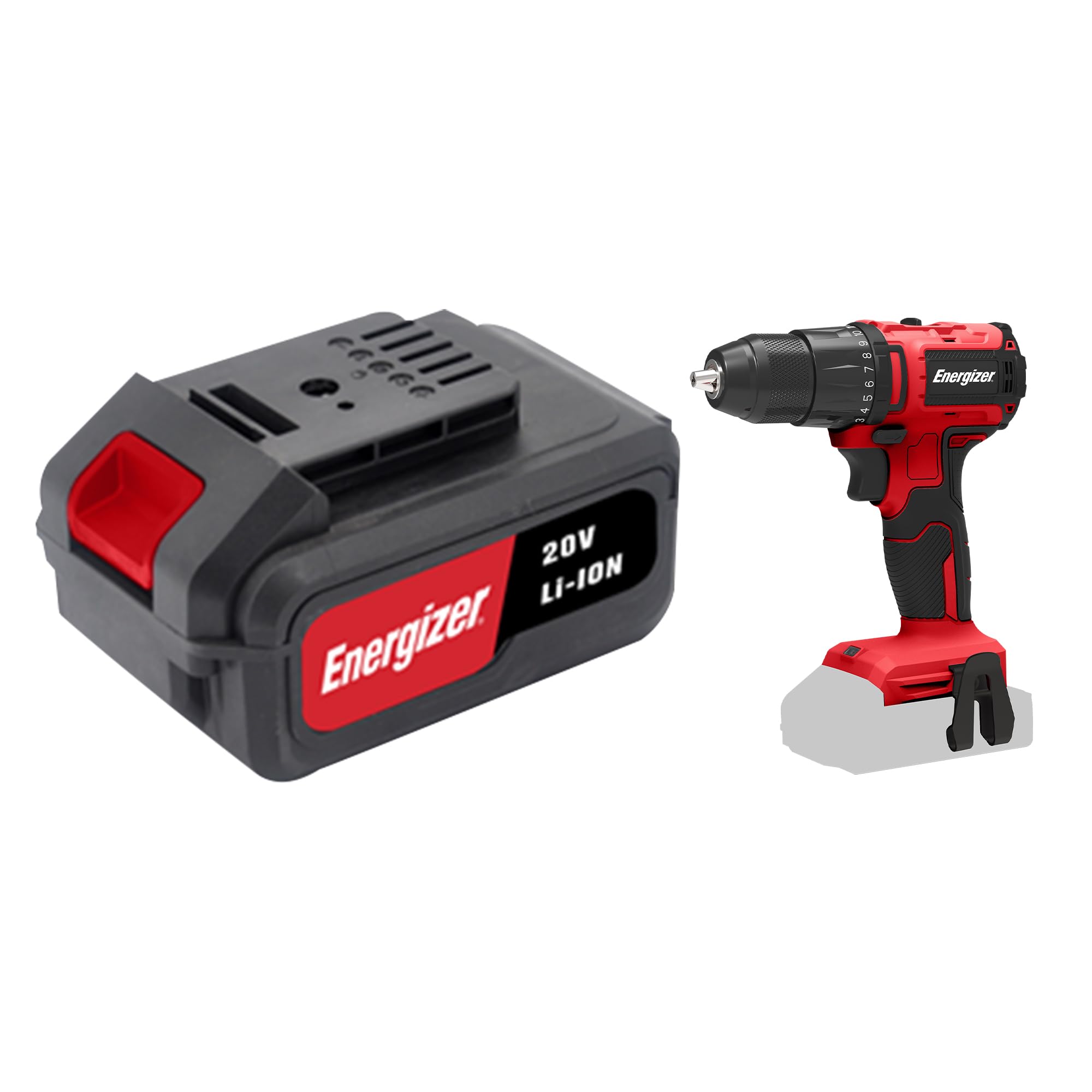 Pack Perceuse Energizer 20V avec batterie 4Ah pour vos travaux