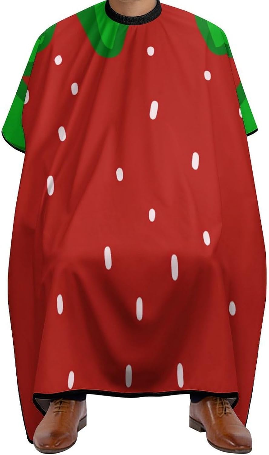Adult Barber Apron for Men Women, Soft Durable Hairdressing Cape with Adjustable Snap Closure for Home Use