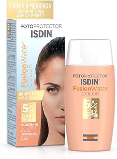 ISDIN Fusion Water Color LSF 50 | Getönte tägliche Sonnencreme für das Gesicht | Ultraleichte Textur, 50 ml
