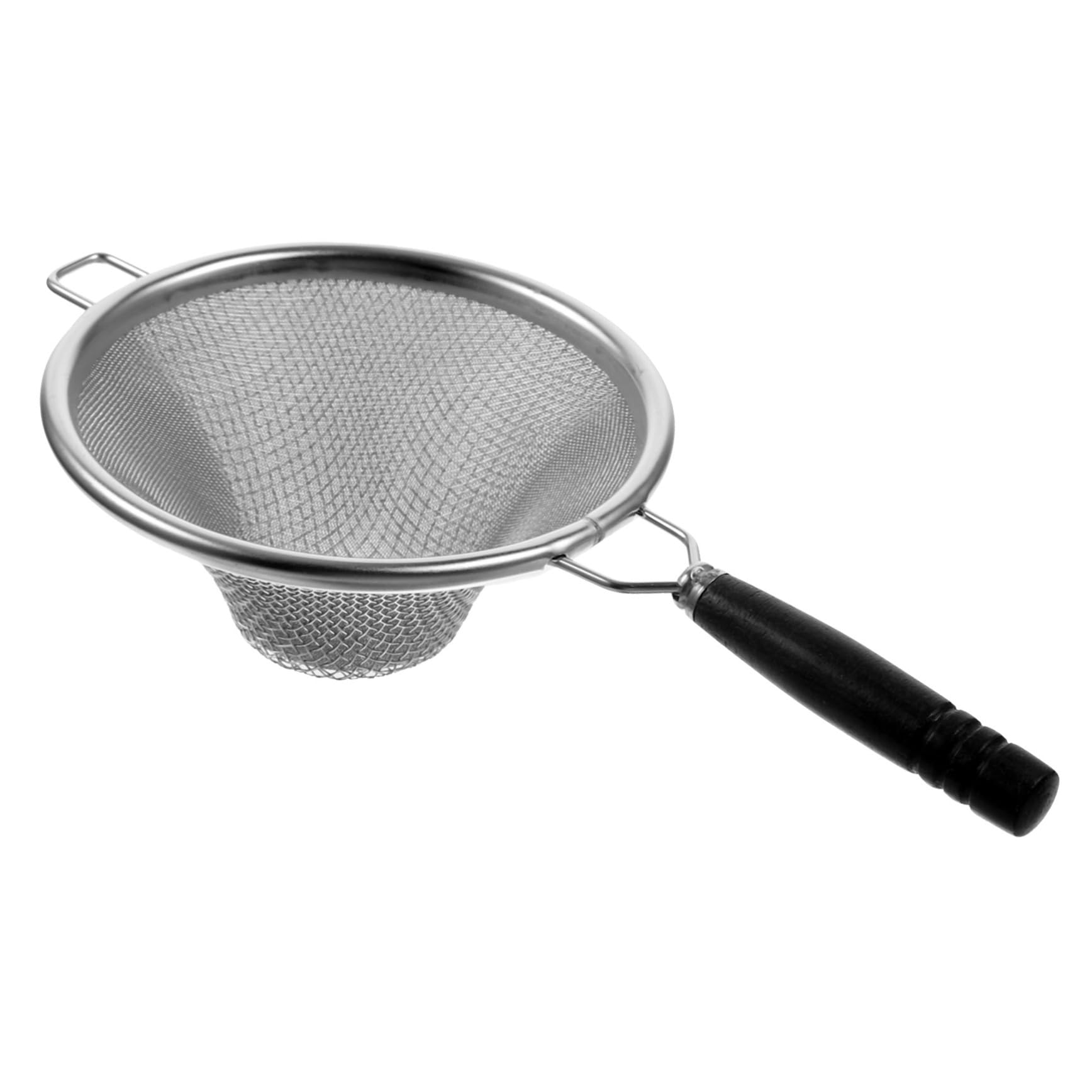 Mobestech Loose Tea Strainer Mesh Tea Filter Stainless Steel Comfortable Wood Handle