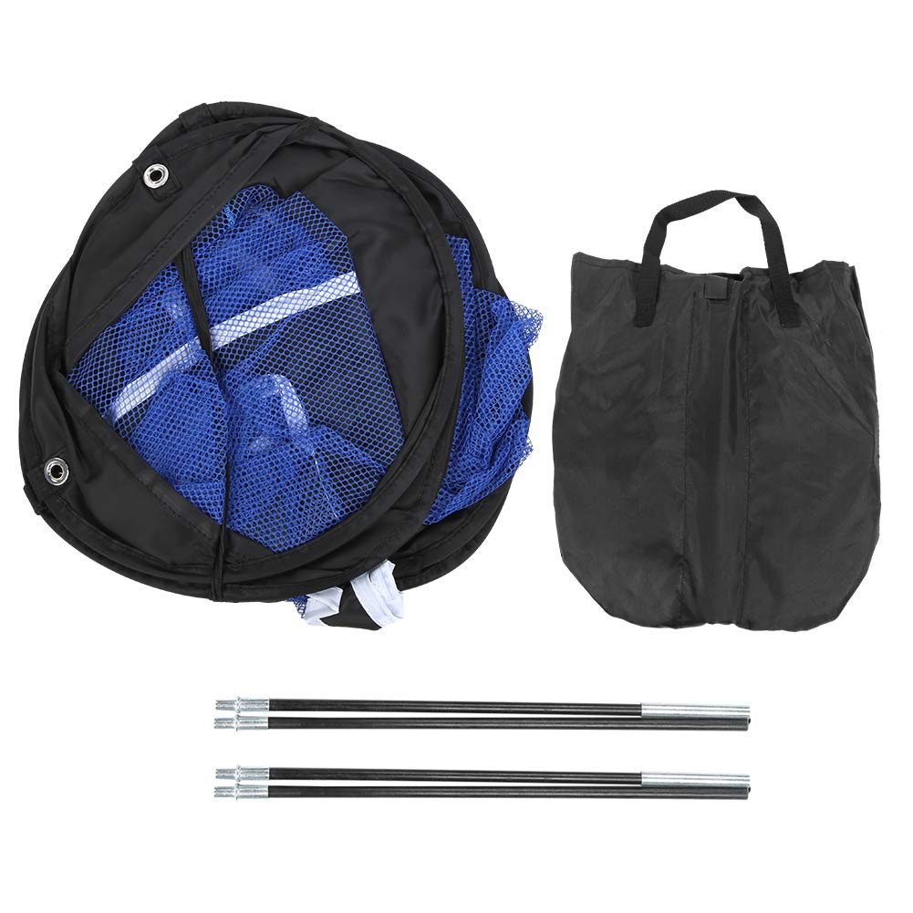 RiToEasysports Filet de portatif Chipping Net Target Net pour la Pratique intérieure/extérieure(Noir + Bleu)