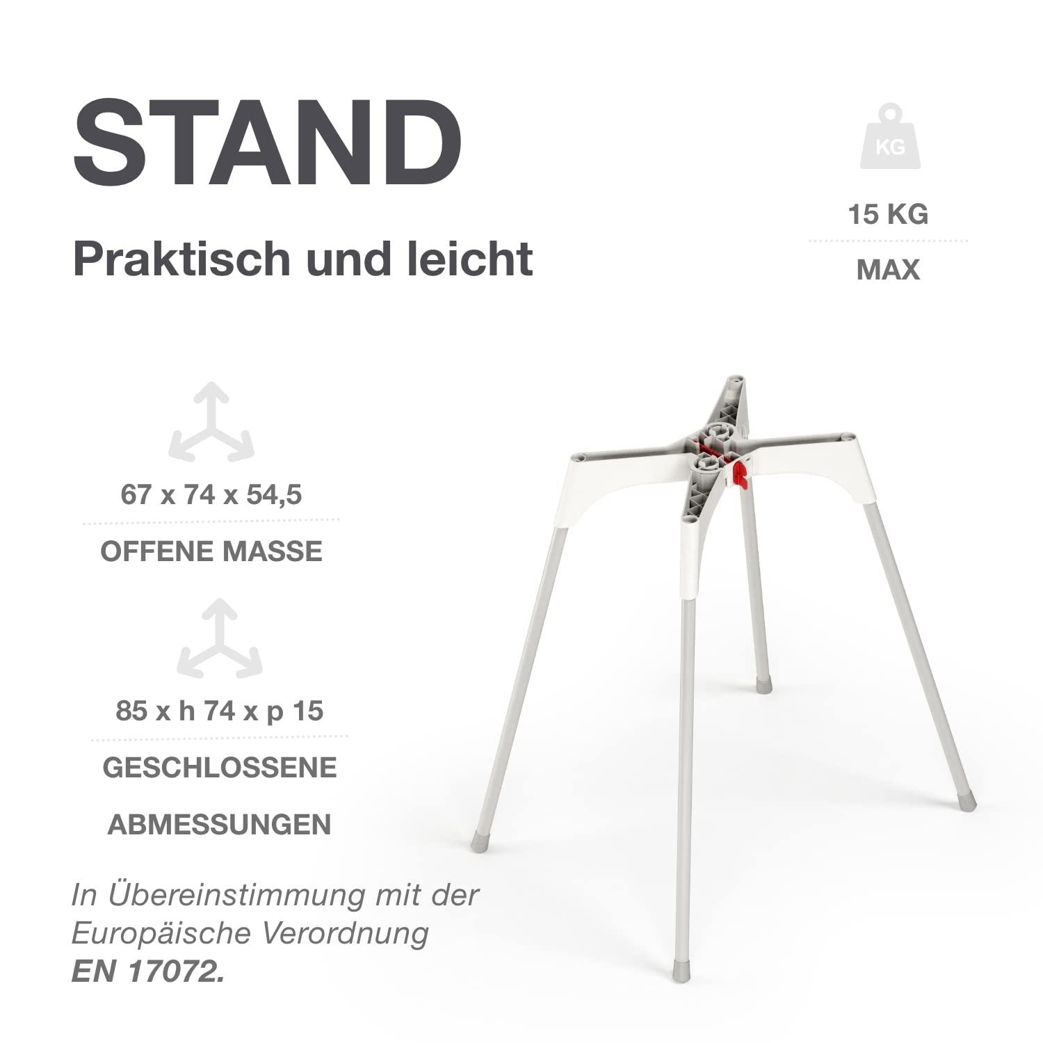 OKBABY Bella Kit mit Halterung, gemütliche Badewanne für Neugeborene und Babys von 0-12 Monate - Weiss