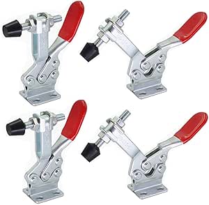 4-tlg. Schnellspannklemmen Set GH-40323 - Haltekraft 163kg Für Werkstatt & Schweißen