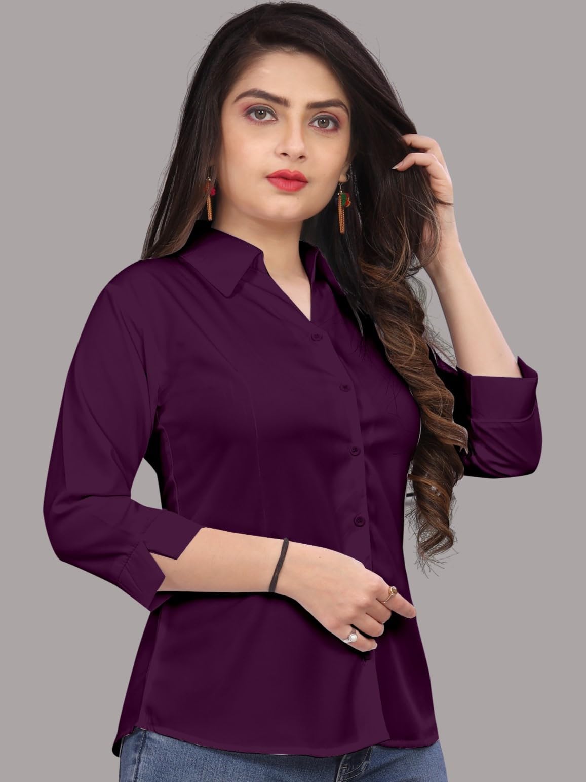 Formal Woman for Shirt Lavendar-image-47