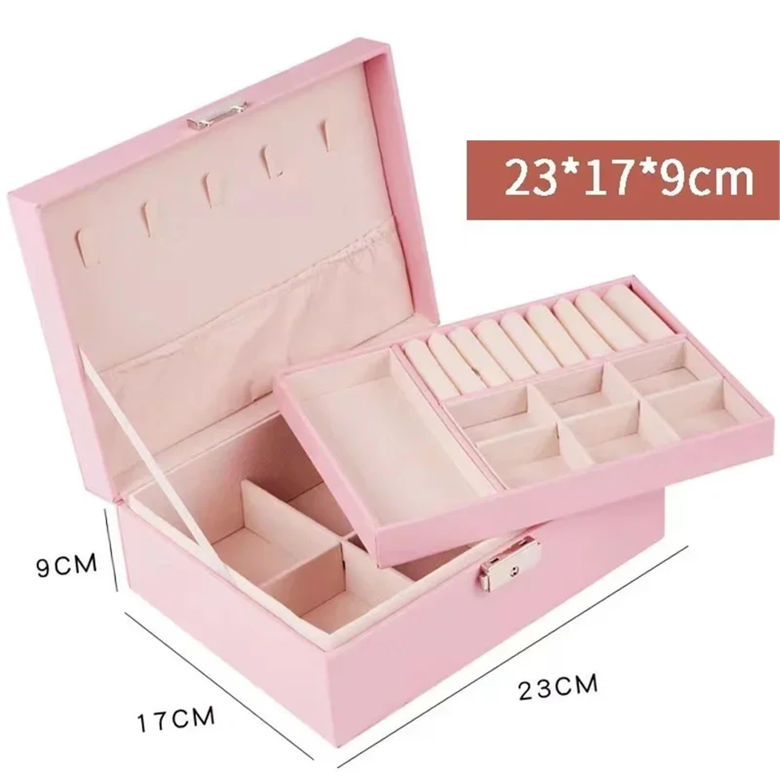 Organizzatore Di Gioielli Da Viaggio Jewelry Organizer Box With Large Capacity And Exquisite Design For Necklaces And Earrings Per Anelli E Collane