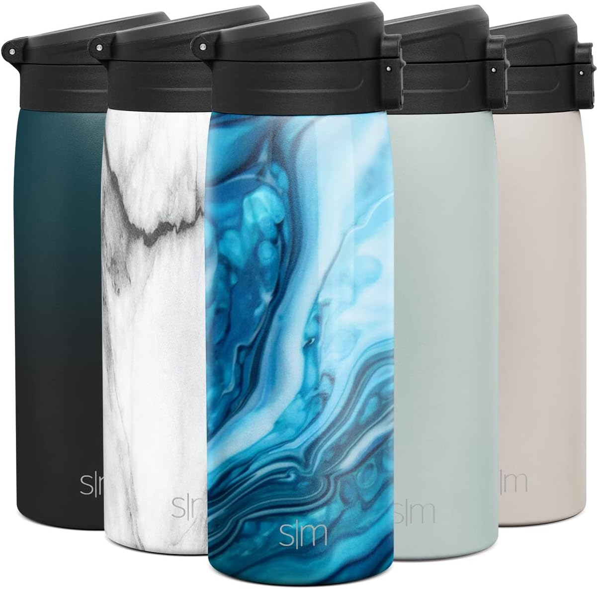 Simple Modern Insulated Thermos Travel Coffee Mug with Snap Flip Lid
