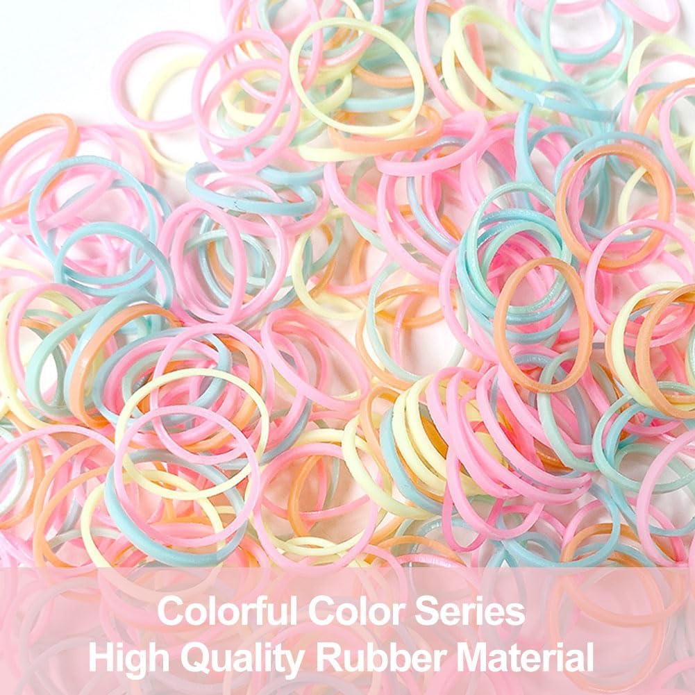 1000PC Hair Gummies, Dog Elastic Bands Bundles, Mini Small Hair Ties, Dog Hair Accessories, with Hair Band Cutter, Beauty Accessories 4