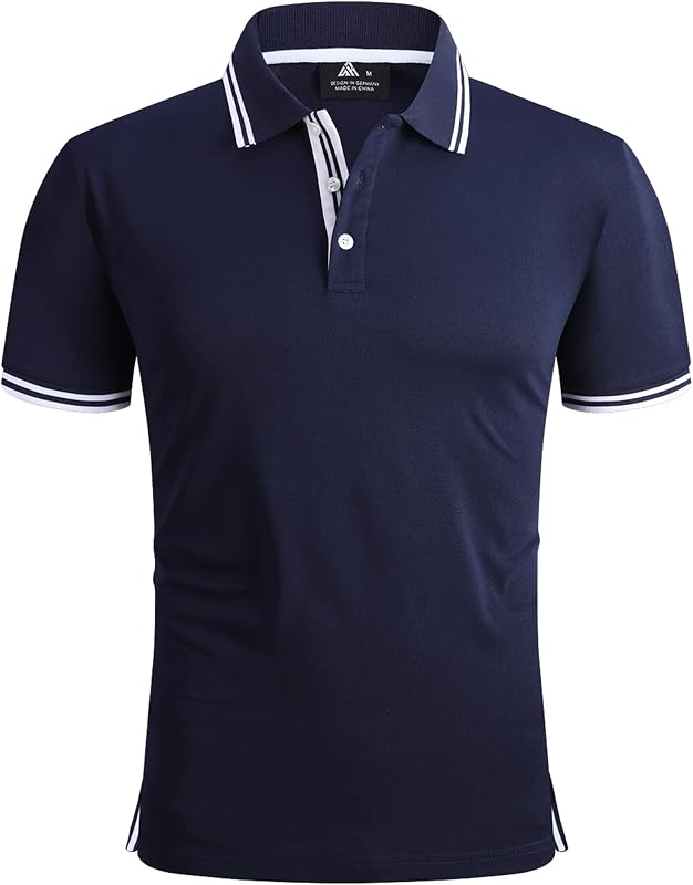 SwissWell Polo Uomo Manica Corta Asciugatura Rapida Traspirante Golf T-Shirt Tennis Polo Shirt Estiva per Uomo Sportiva Magliette