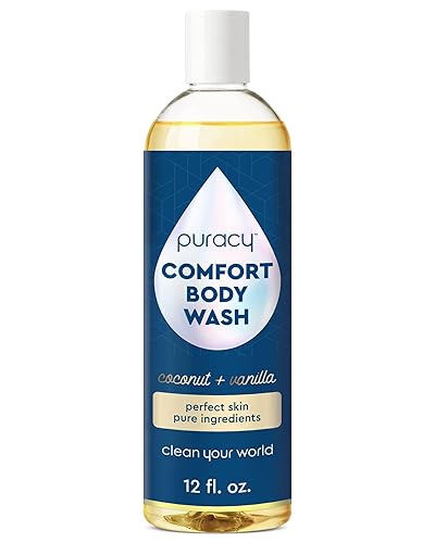 Puracy Gel de ducha hidratante para mujeres y hombres coco y vainilla gel corporal natural para alergias de la piel 993 de ingredientes vegetales Puracy Gel de ducha hidratante para mujeres y hombres coco y vainilla gel corporal natural para alergias de la piel 993 de ingredientes vegetales