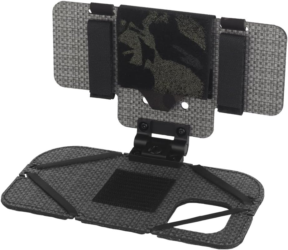 Airsoft Plate Carrier Accessory Molle Phone Mount Outdoor Lightweight Navigation Board for 15Pro, Wide Angle Foldable Phone Holder Chest Rig Hovering Tactical Vest Mount
