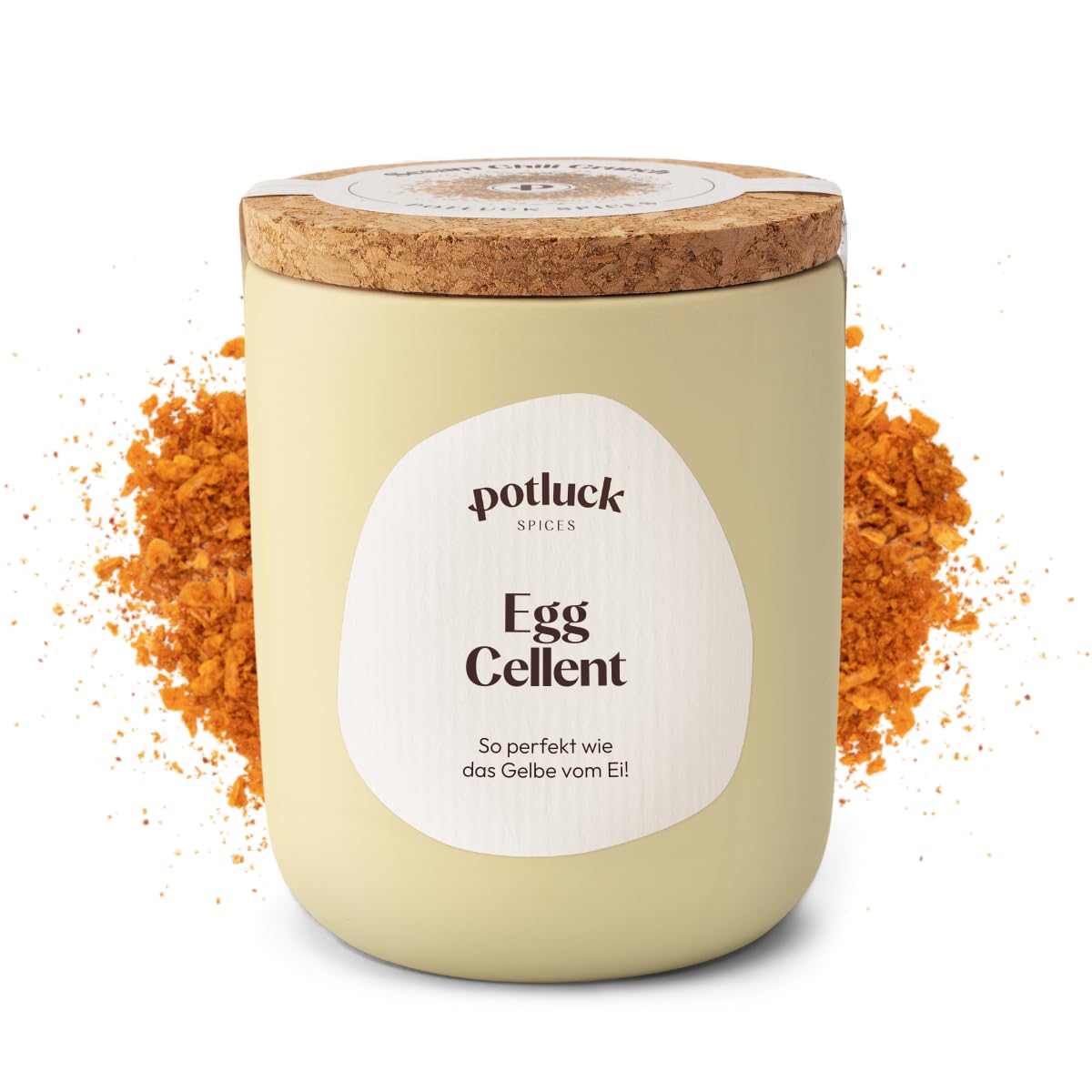 Potluck | Egg Cellent | Würzmischung für Rührei, Omelette und als Topping | 85 g im Keramiktopf