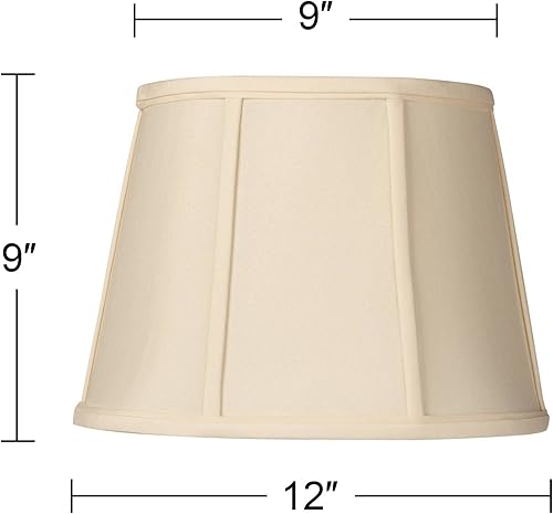 Miniatura 4 de Pantalla ovalada mediana crema de 9 pulgadas de ancho y 6.5 pulgadas de profundidad en la parte superior x 12 pulgadas de ancho y 8 pulgadas de