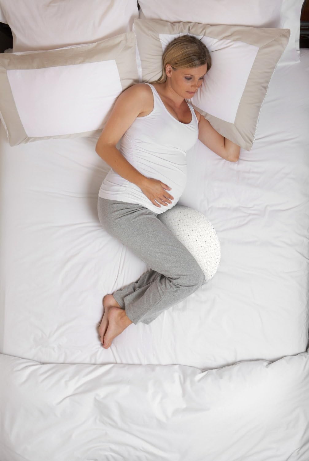 Boppy Pregnancy Wedge, Supporto Per La Gravidanza, Cuscino Gravidanza, Versatile Supporto per Sostenere Schiena e Addome, Supporto per Fianchi e Gambe, Compatto e Trasportabile, Fodera Removibile