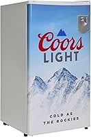 Koolatron Coors Light Rocky Mountain Mini Fridge: 3.2 Cu Ft Compact Cooler with Bottle Opener, Can Dispenser for Beer, Snacks, Dorm, Game Room