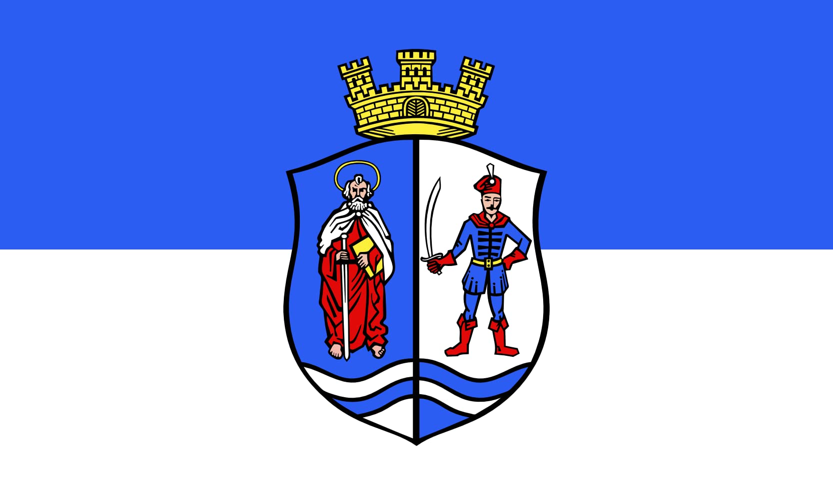 Drapeau Large Bács-Kiskun County pavillon grand format hongrois pour mât