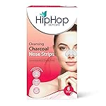 HipHop Skin Care Cleansing Charcoal Nose Strips (6 Strips), Blackheads, Whiteheads Remover, Pore Cleanser, with Natural Extracts, for Women, All Skin Types