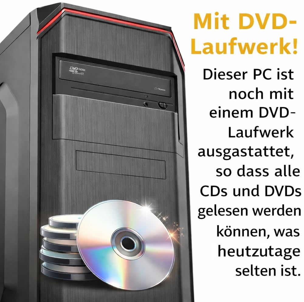 Intel i7 2600 8-Thread PC Business Office Multimedia Computer mit 3 Jahren Garantie! - i7 2600 3.80 GHz - 16GB DDR3-500 GB SSD - DVD - 8xUSB - Windows11 Professional - WLAN - MS Office - #6948