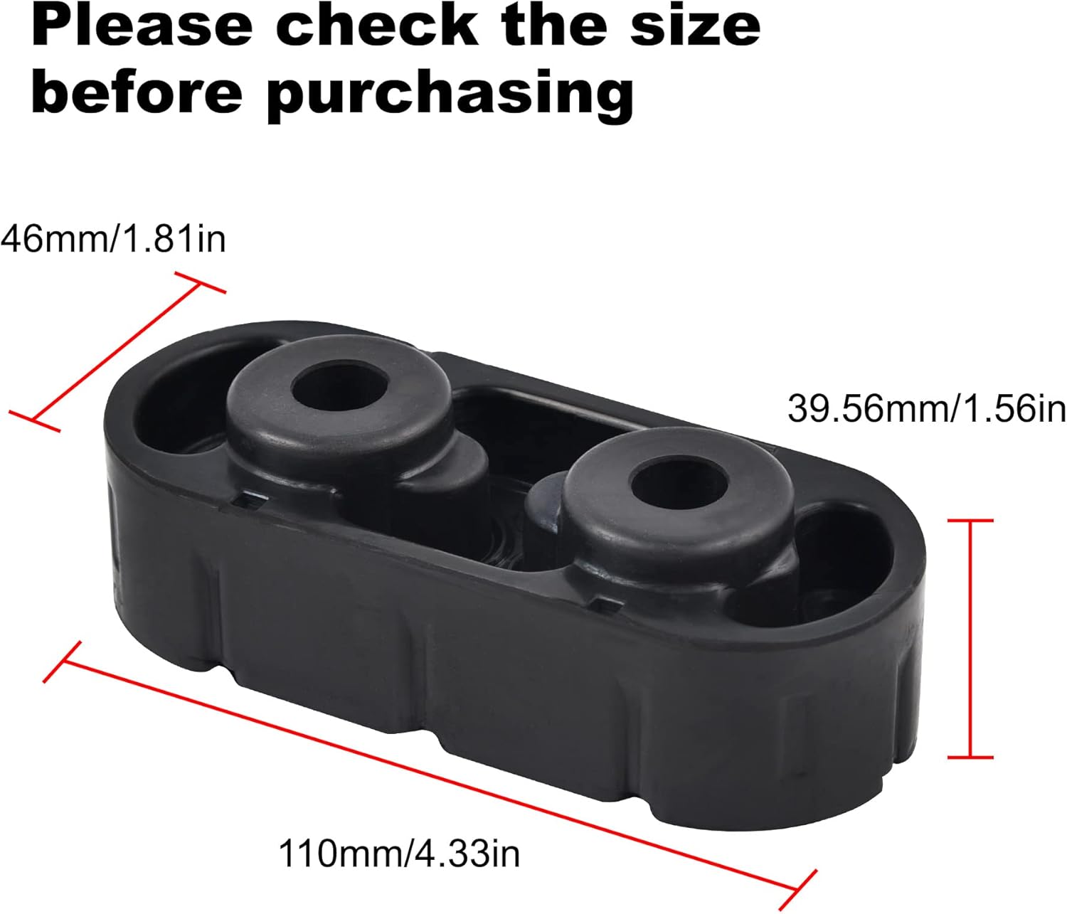 EVIL ENERGY 4 Holes Adjustable Exhaust Hanger Universal 2PCS, Bundle with 2 Holes Exhaust Hanger Universal 2PCS and 2 Holes Exhaust Hanger 15092802 2PCS