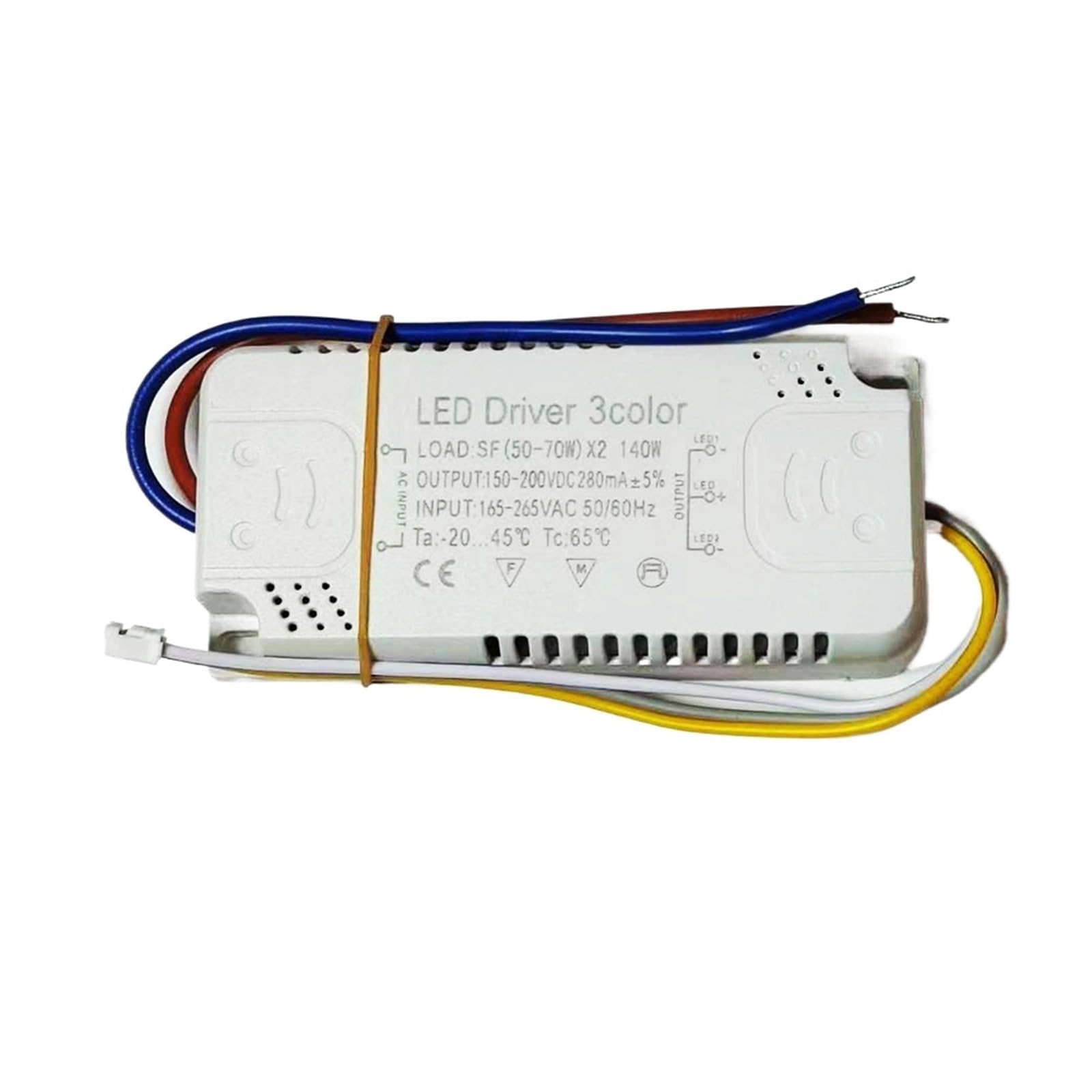 FCARUMIQP Constant Current LED Driver 3colors 12-80W Adapter for Power Supply AC 165-265V Unit Lighting for Strips-2((50-70W)-2)