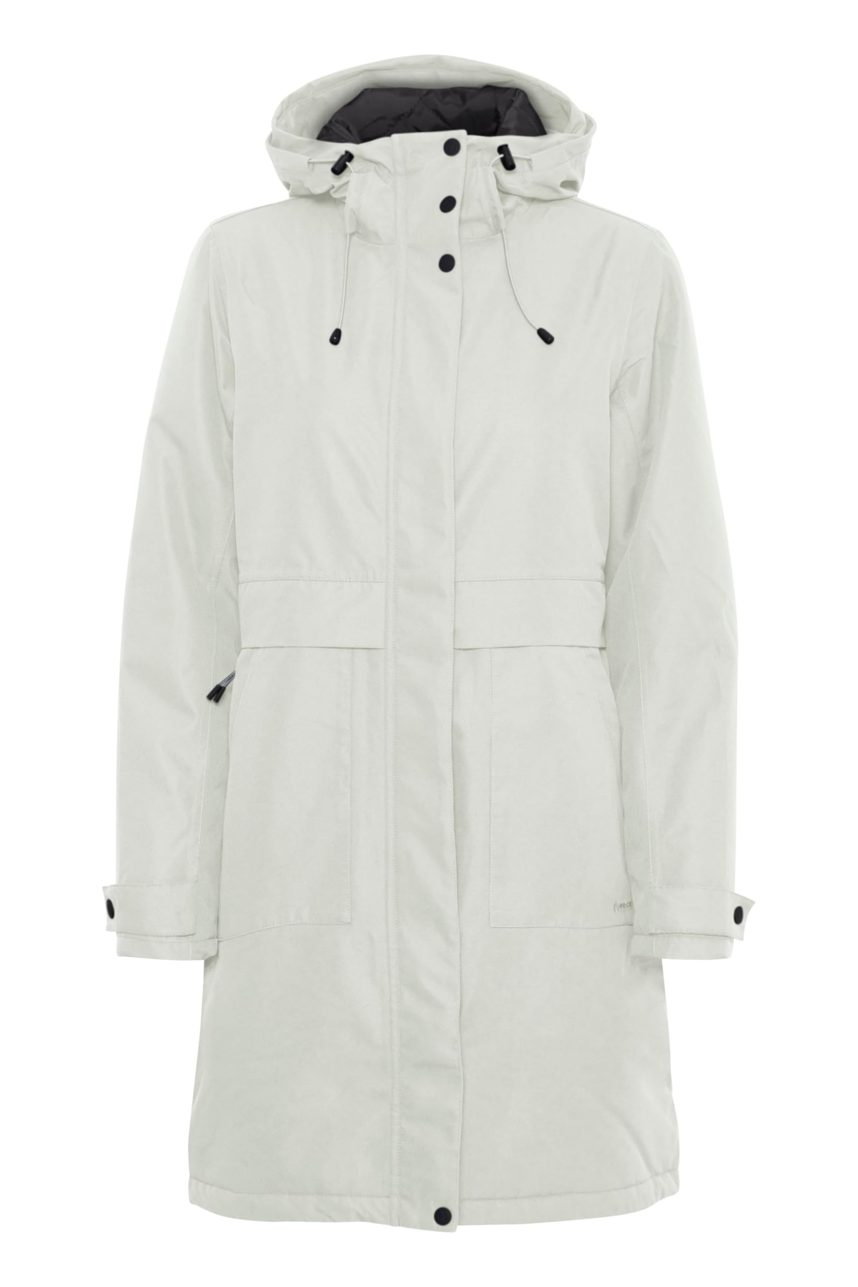 NORTH BEND Damen Parka – Winterparka mit W-PRO Wetterschutzsystem, Oatmeal, Größe 38
