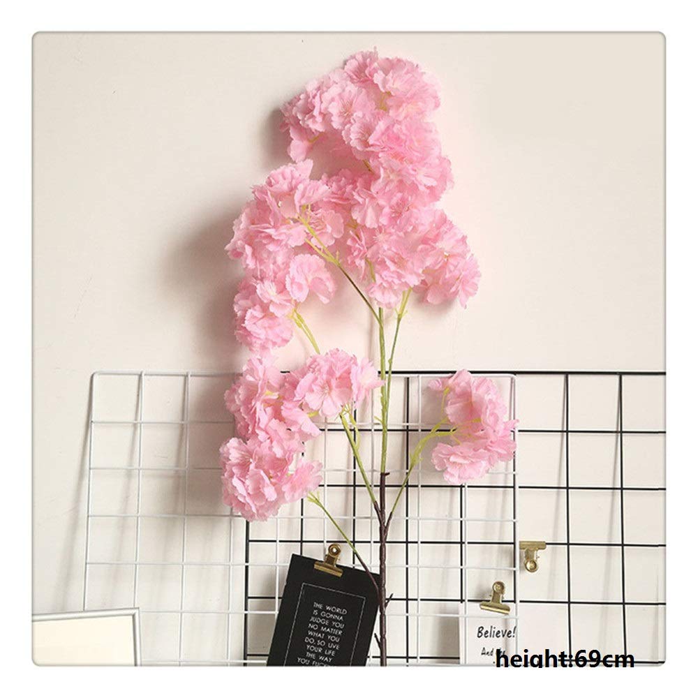 Disposizione di Fiori di Ciliegio Fiore Artificiale Bouquet di Fiori di Pesco Bouquet da Sposa Arco da Sposa Decorazioni per Fondali Strada da Parete Fiore 96cm