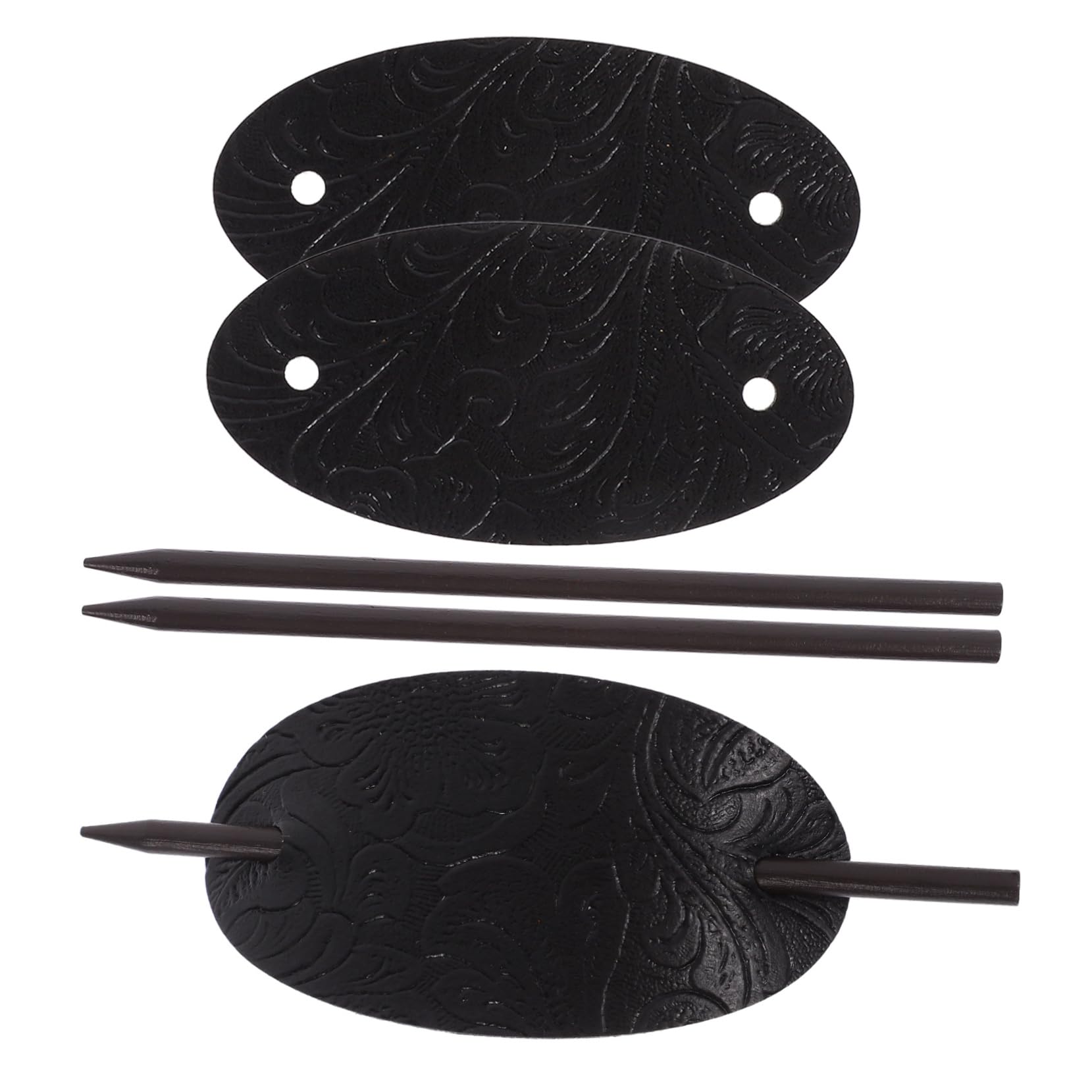 FRCOLOR 15 Stück Leder Haarnadel Haarspangen Für Damen Haargummis Mit Schleifen Damen Haarstäbchen Quastenkämme Lippen Pferdeschwänze Haarnadeln Für Damen Haarschleife Haargummis